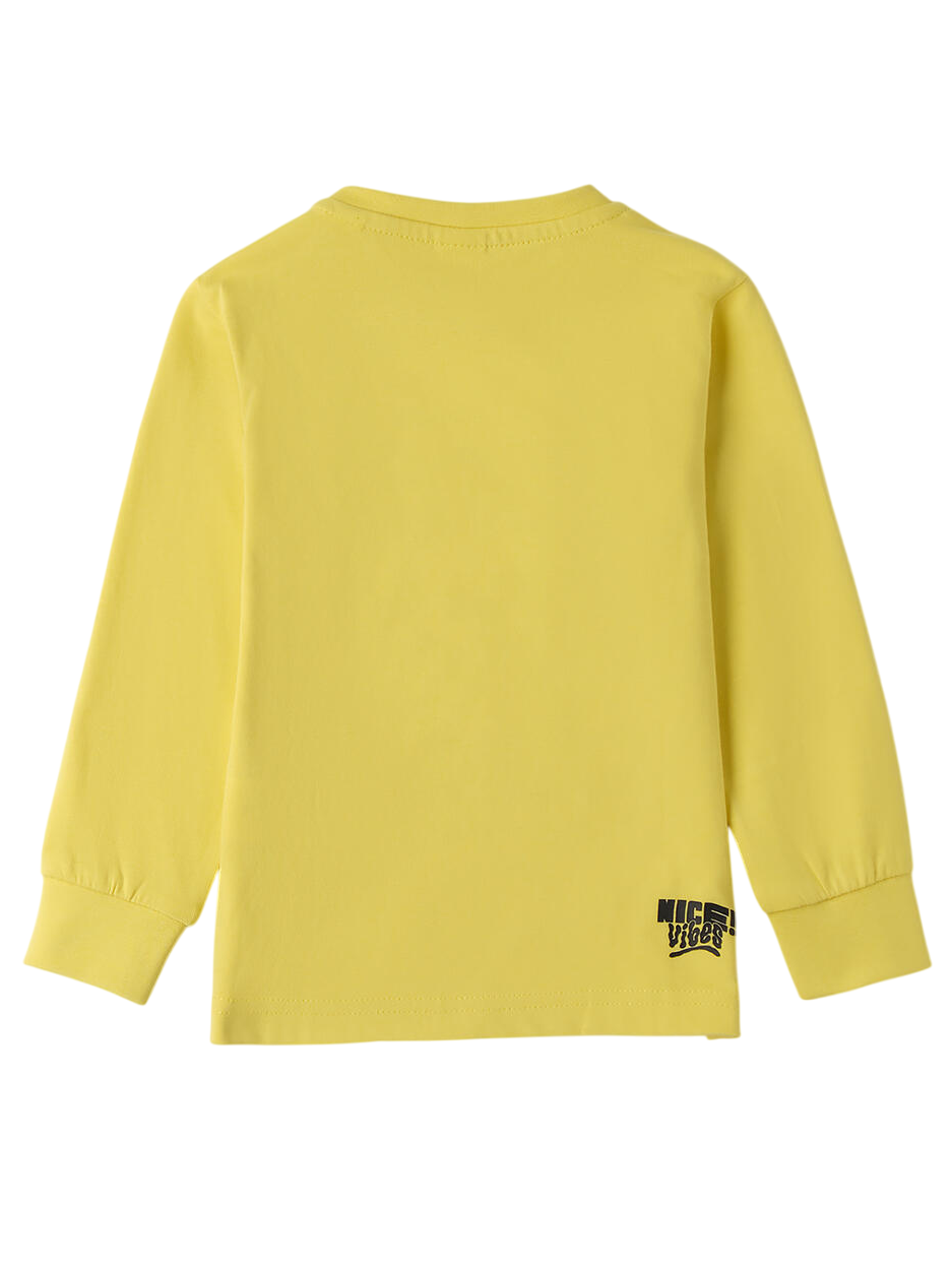 iDo T-shirt manica lunga con stampa giallo 4F241 1432 iDO 