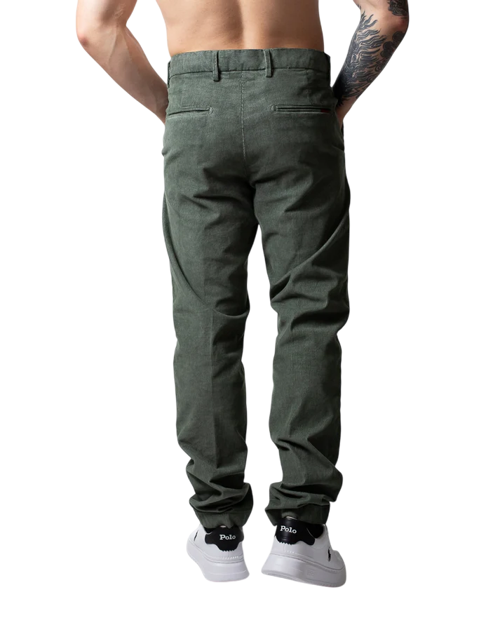 Liu Jo pantaloni uomo Lione in velluto millerighe verde QF5005T2684 90509 LIU JO 