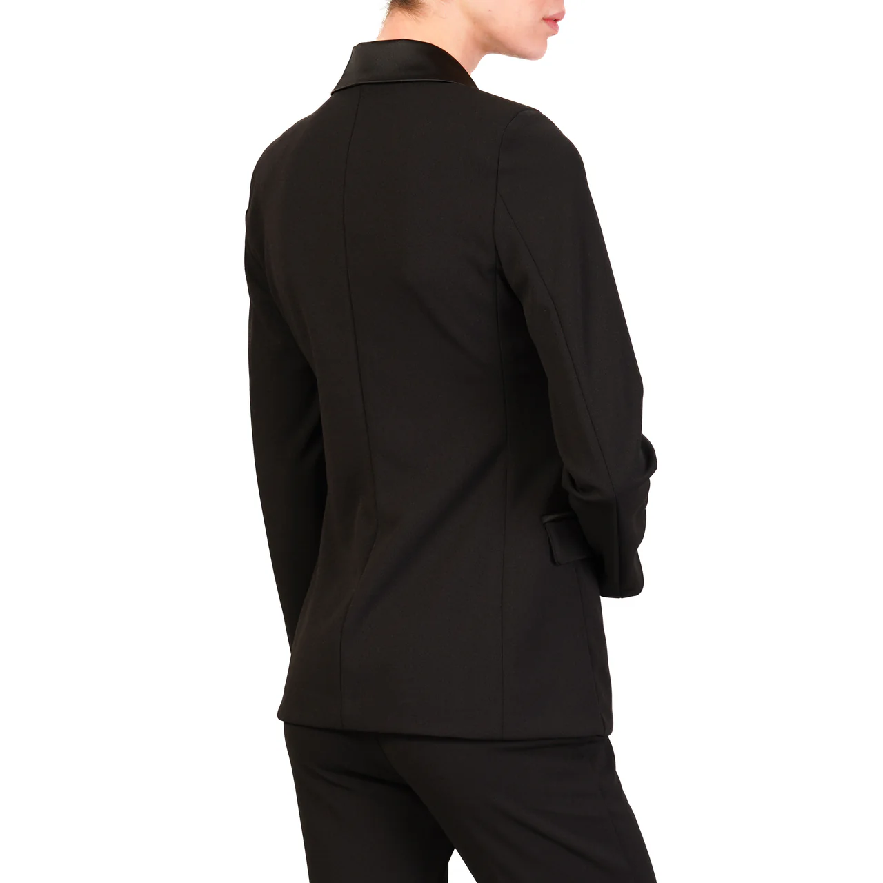 Vicolo giacca blazer doppiopetto in crepe nero TF0307 NERO VICOLO 