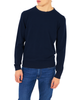 Yes Zee maglia girocollo uomo misto lana blu