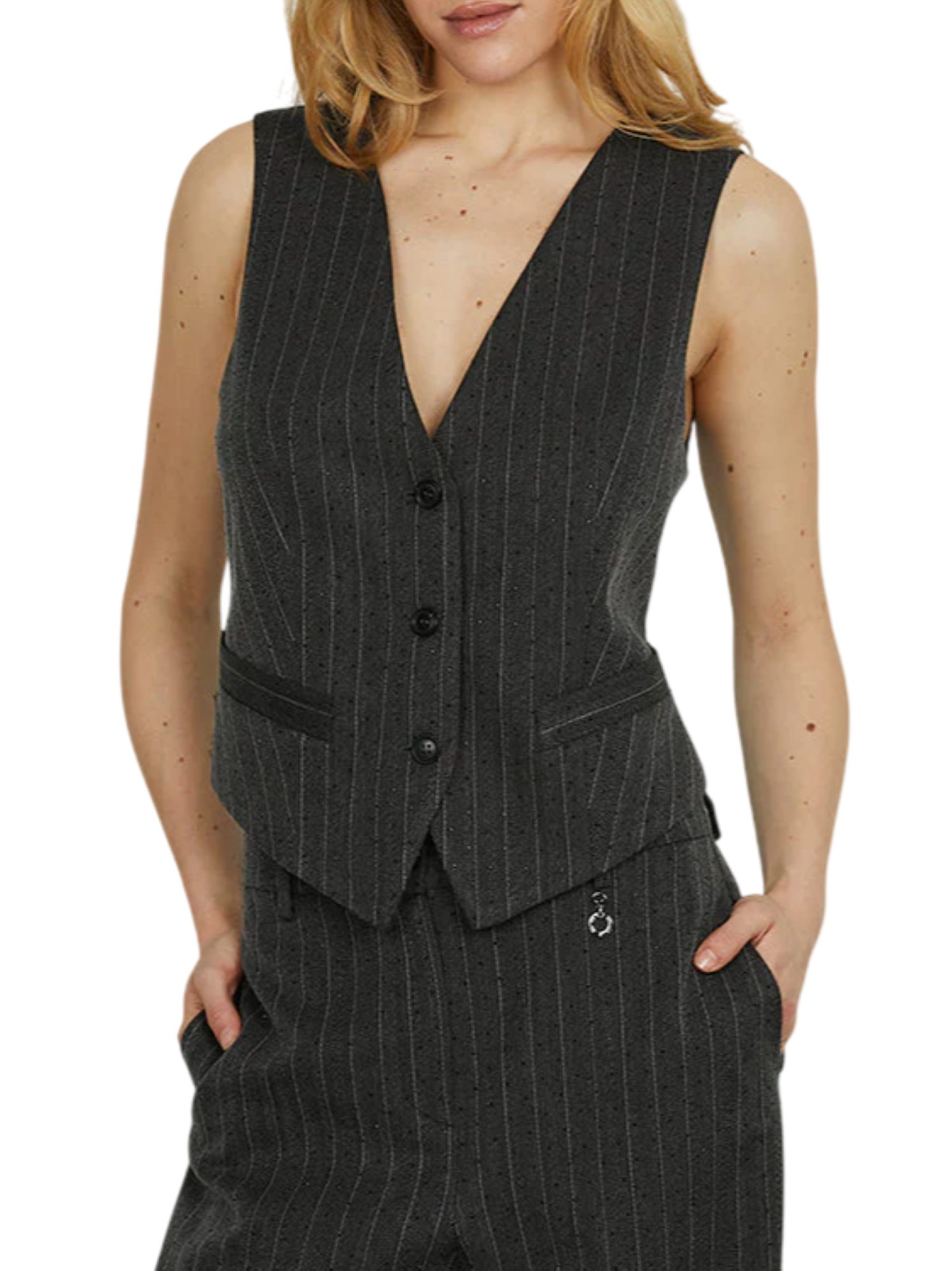 Relish gilet Danieli in fantasia gessata grigio DANIELI-S 1138 RELISH 
