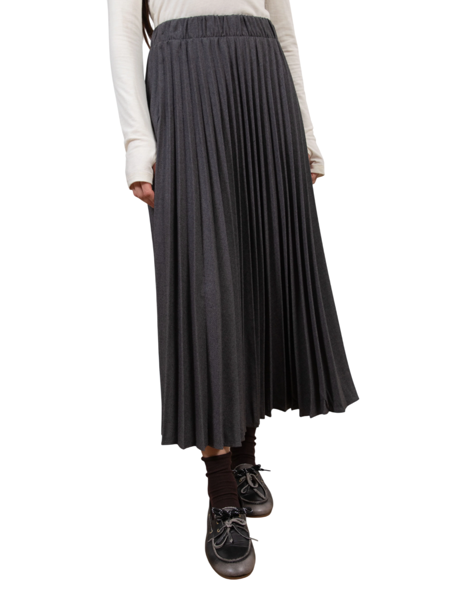 Vicolo gonna lunga plissè grigio TF2193 GRIGIO VICOLO 