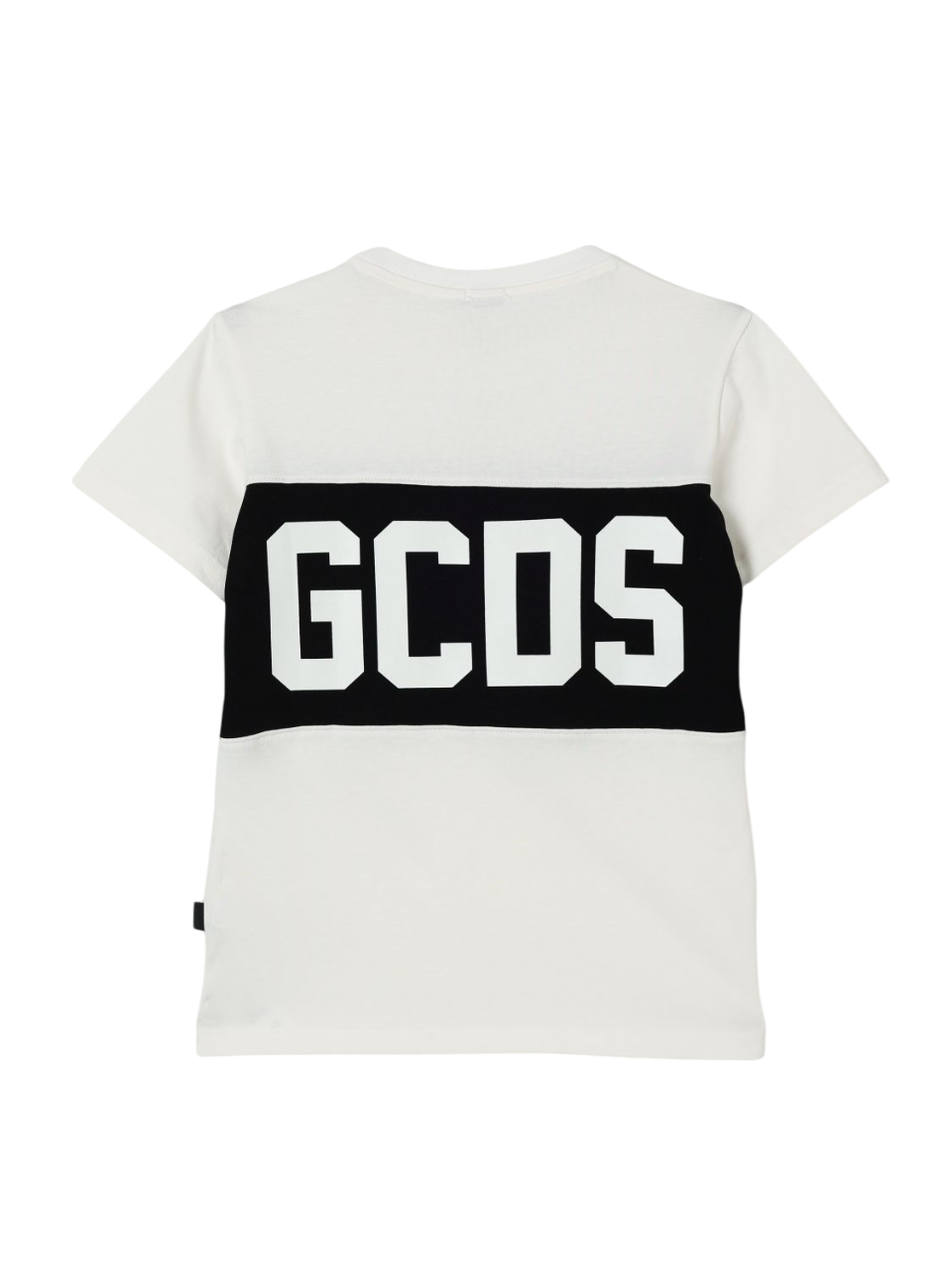 Gcds T-shirt bambina con banda logo avorio B2JU2329JF1 BONE GCDS 