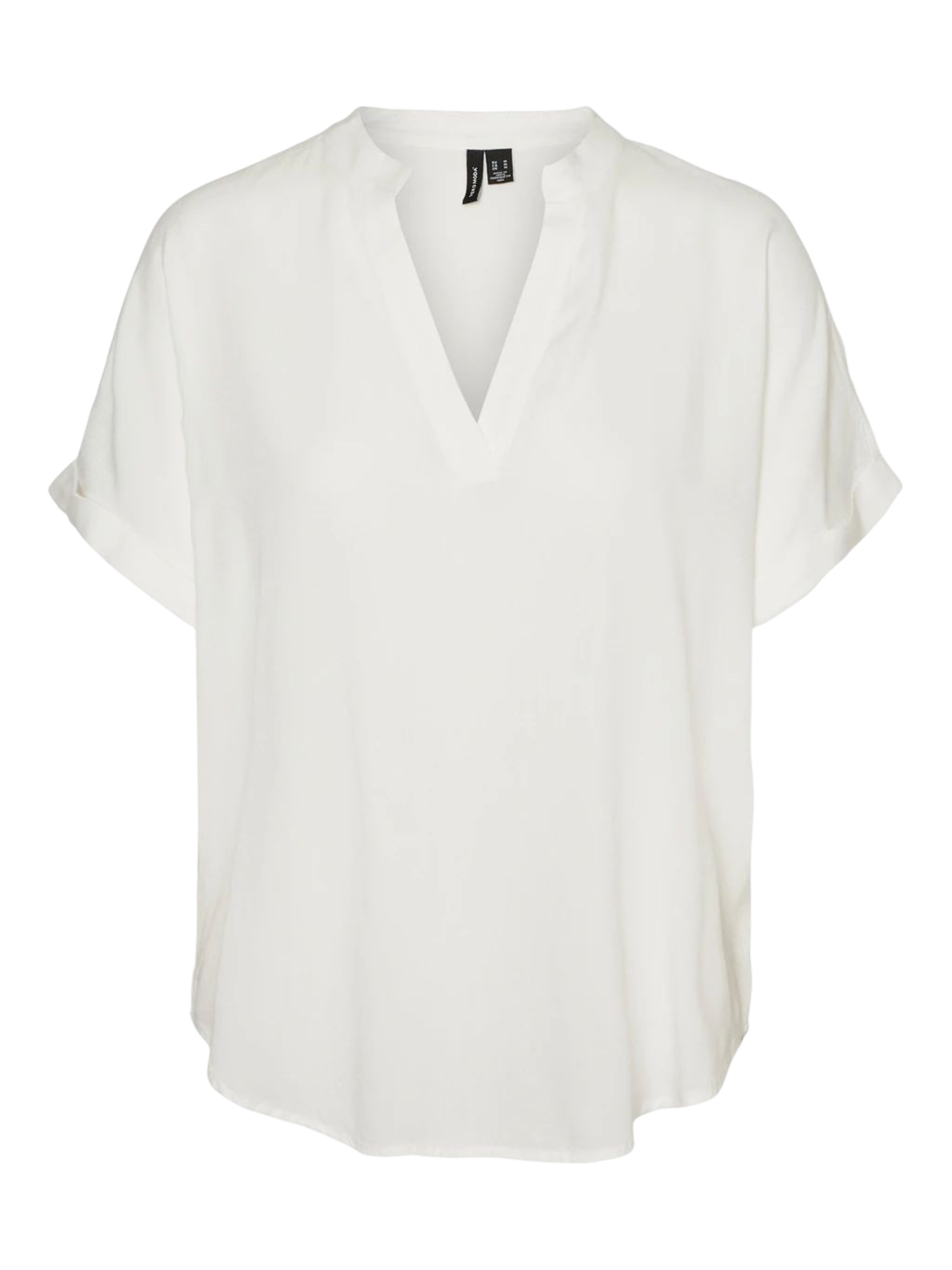 Vero Moda T-shirt manica corta in viscosa panna 10279697 SNOW WHITE VERO MODA 
