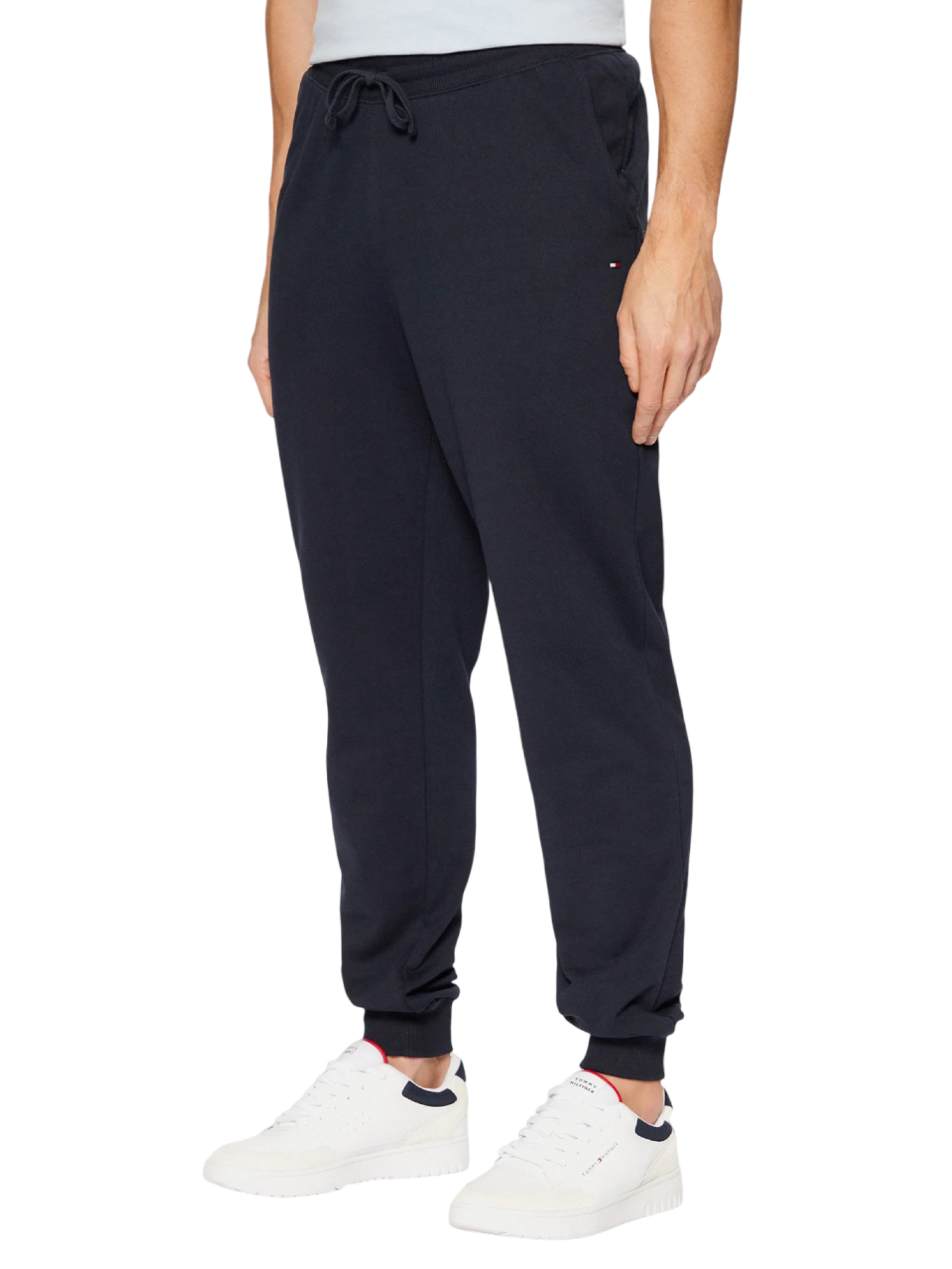 Tommy Hilfiger pantaloni joggers con polsini blu MW0MW37236 DW5 Tommy Hilfiger 