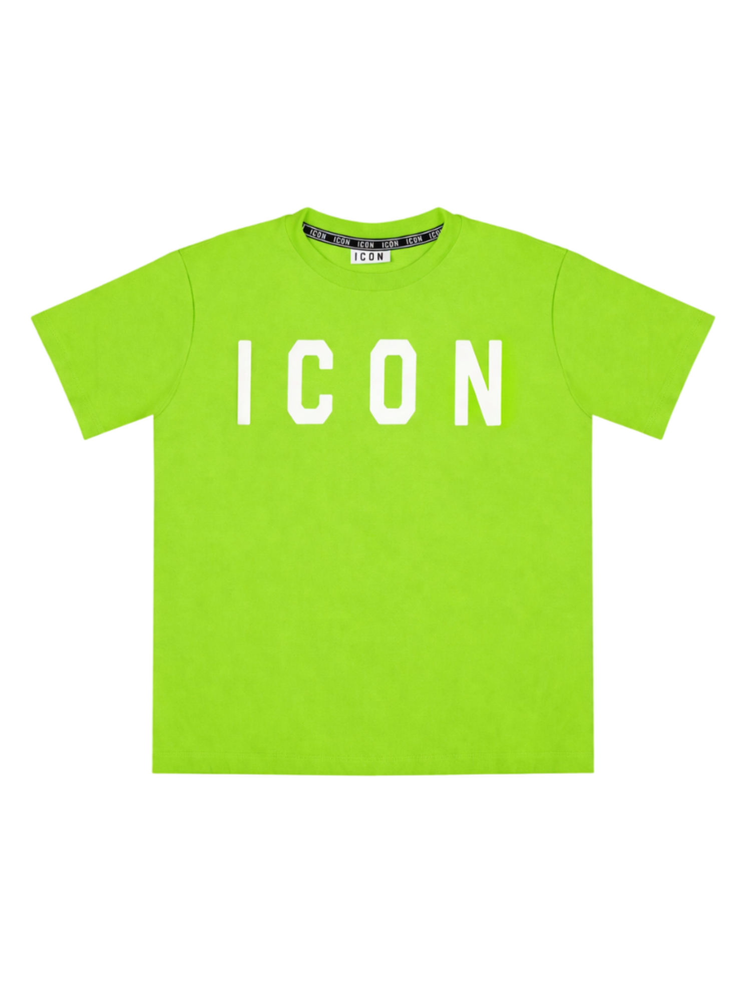 Icon T-shirt manica corta bambino con logo verde lime IBKS001084 8004 ICON 