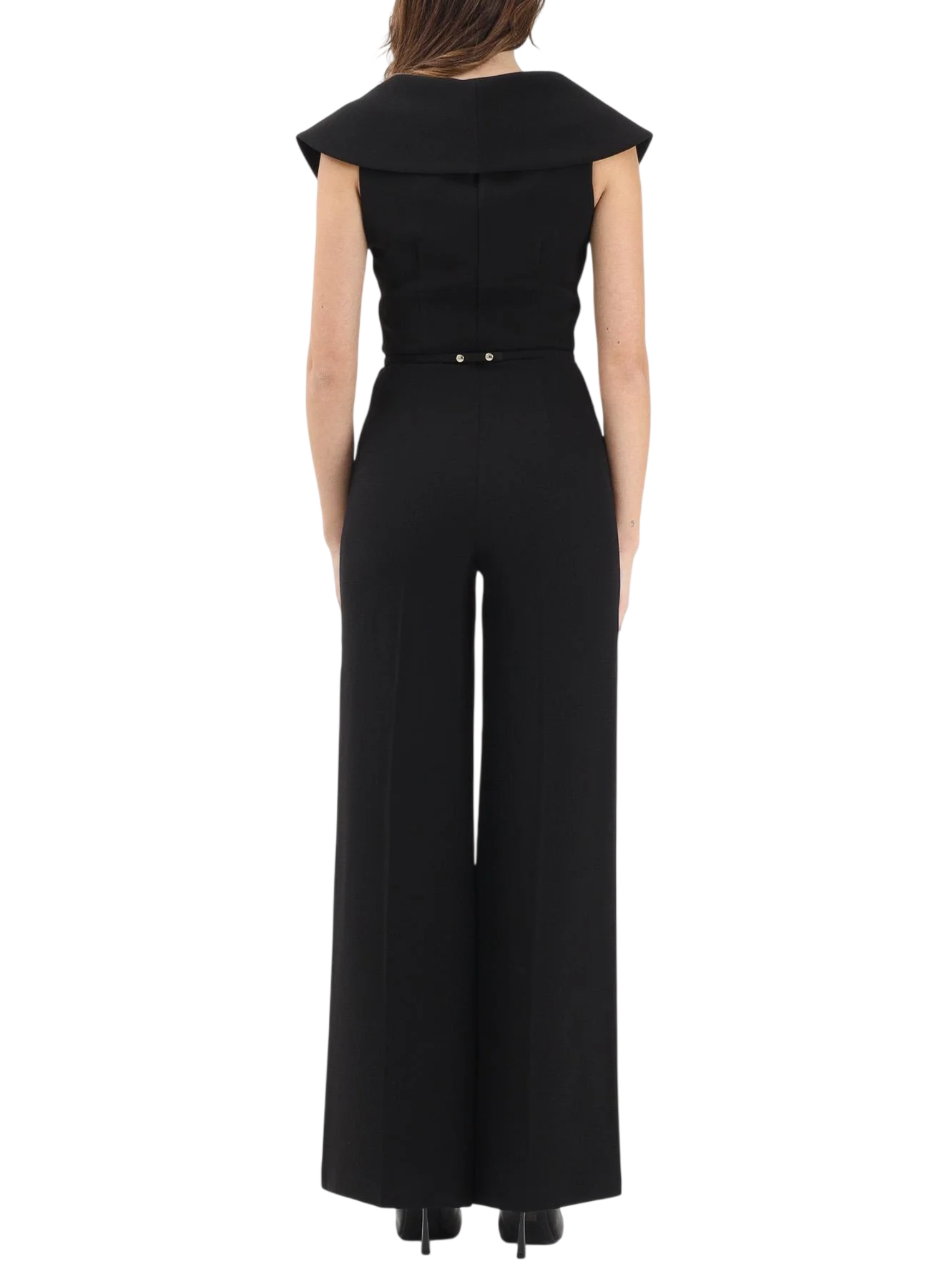 Simona Corsellini tuta jumpsuit lunga donna con cintina nero P26CPTU00701 0003 SIMONA CORSELLINI 