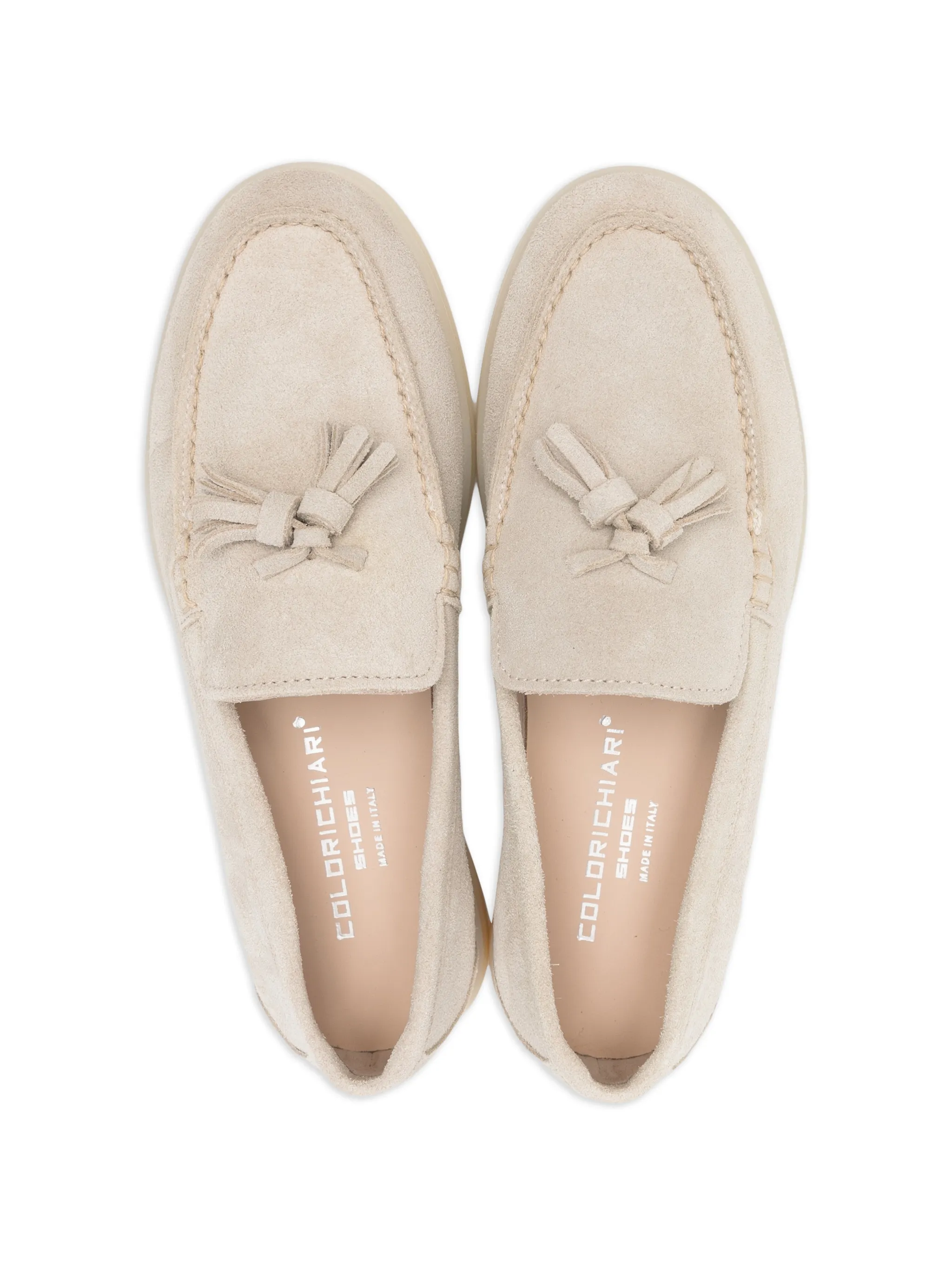 Colori Chiari mocassini bambino in pelle scamosciata ecrù MJ958492-4868 23 COLORICHIARI 