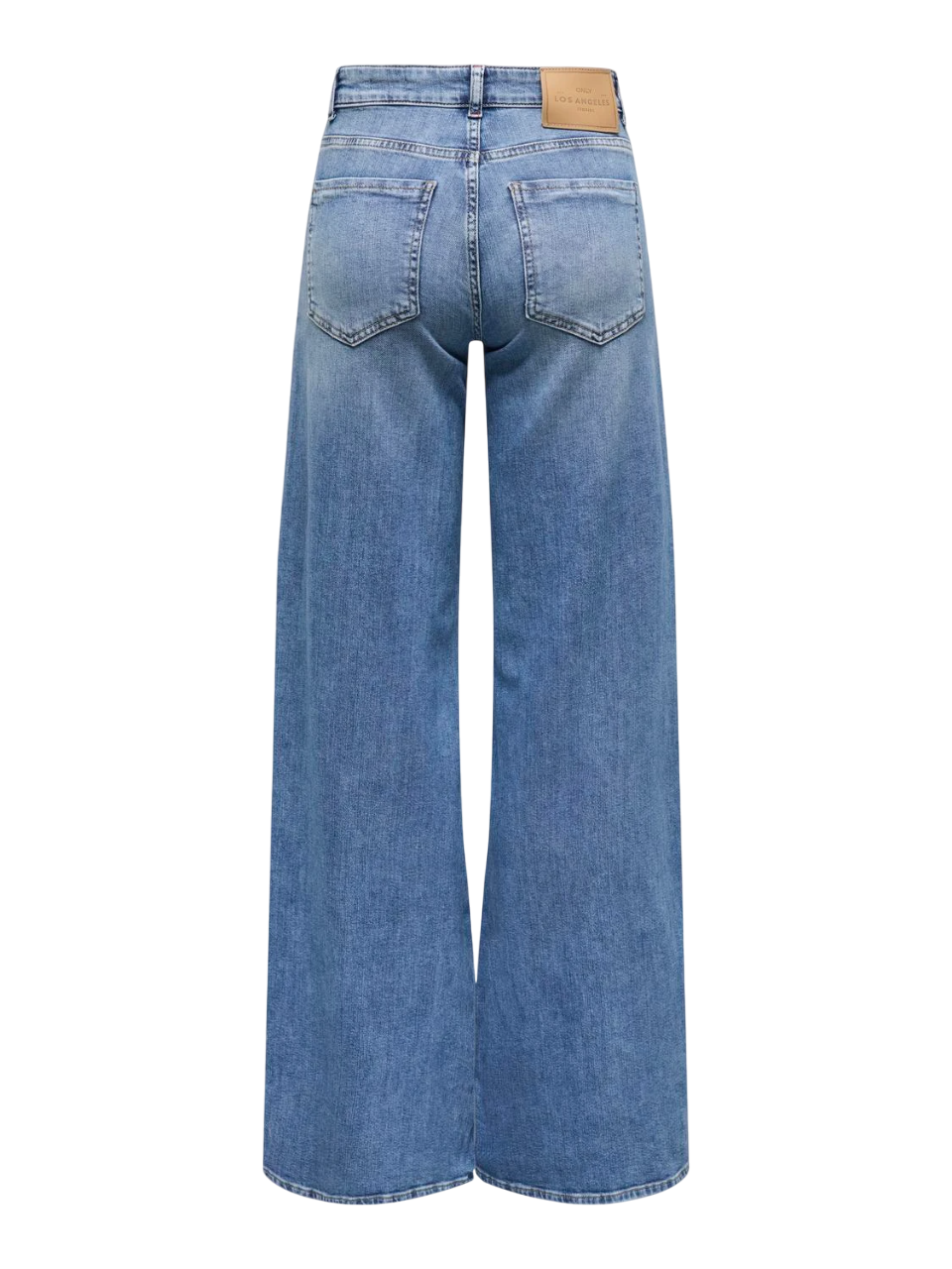 Only jeans California gamba larga in denim stretch lavaggio blu