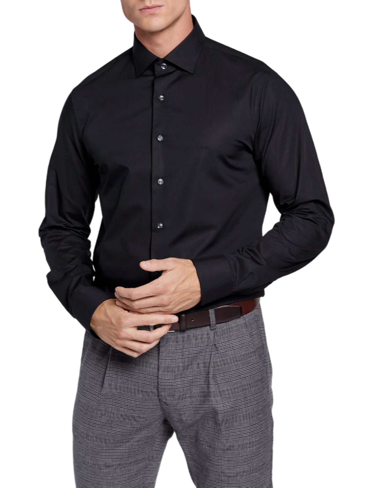 MICHAEL KORS Camicia Uomo NERO MD0MD90425 M001 MICHAEL KORS 
