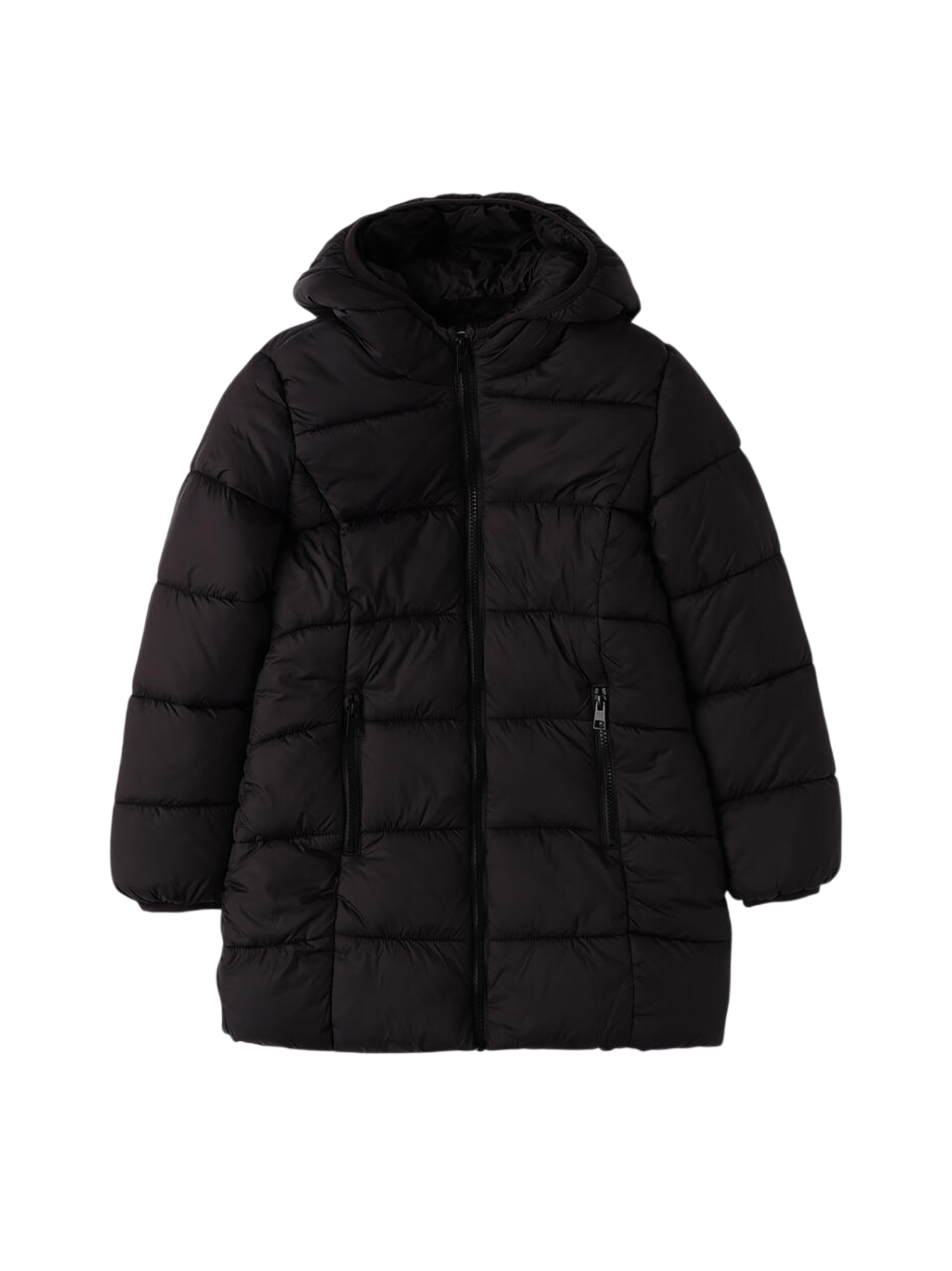 iDo piumino lungo bambina con cappuccio nero 4F554 0658 iDO 