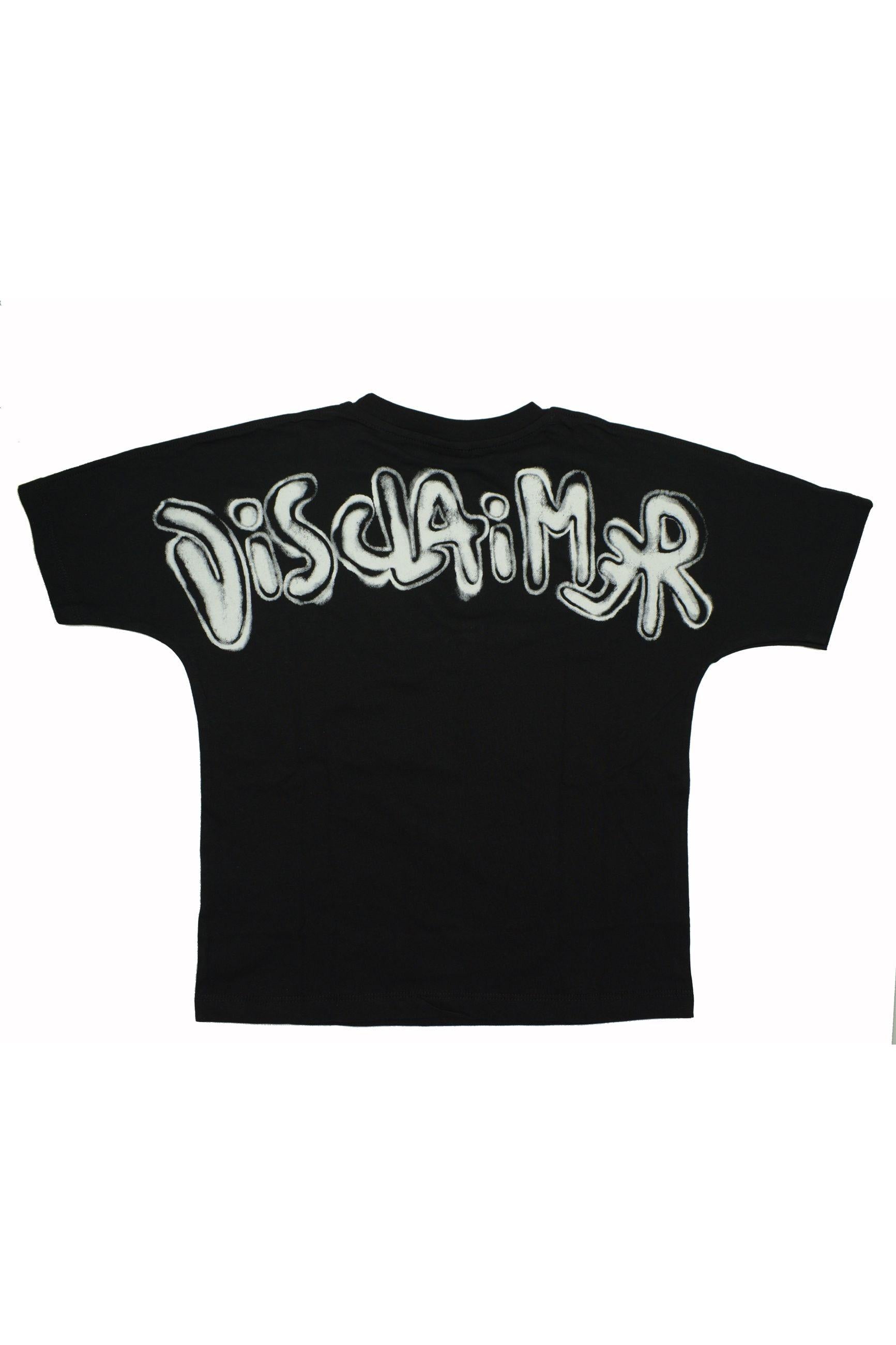 Disclaimer T-shirt manica lunga bambino nero 58607 NERO-ST.BIANCA DISCLAIMER 