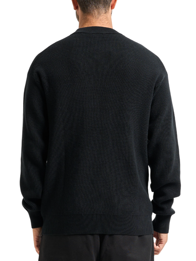 Calvin Klein maglia uomo in cotone a costine nero LV04RD313G UB1 Calvin Klein Jeans 