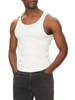 Jack&Jones canotta in cotone a costine bianco