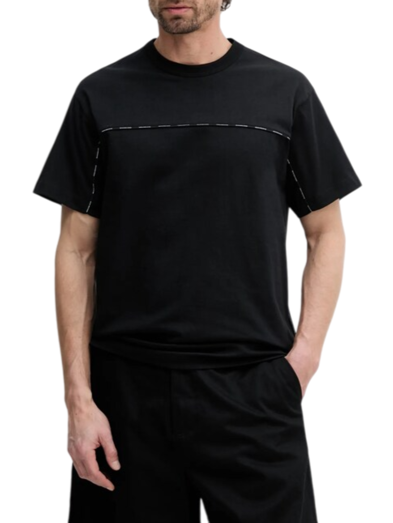 Versace Jeans Couture T-shirt manica corta in cotone nero 78GAH616-J0005 899 VERSACE Jeans Couture 