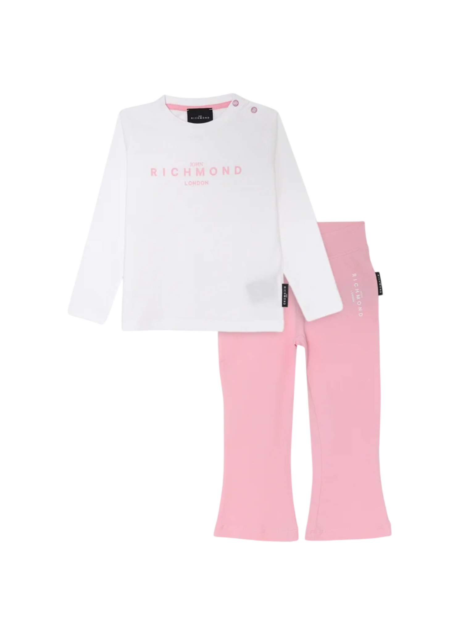 John Richmond completo T-shirt manica lunga e leggings bianco rosa RIP25009CJ WHITE-PINK John RICHMOND 