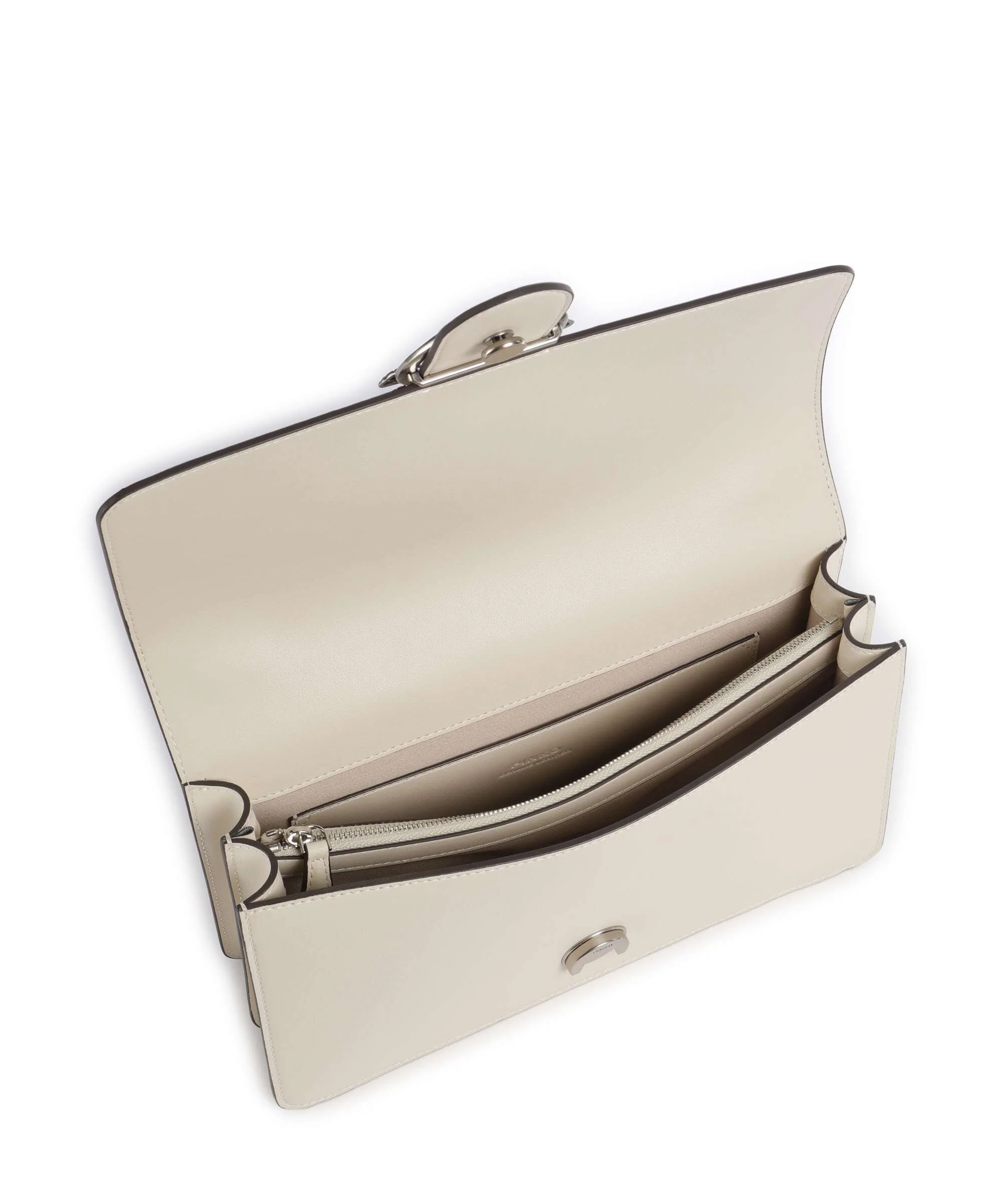 Pinko borsa a tracolla Love One Classic in pelle bianco argento 105857-A0F1 Z14O PINKO 