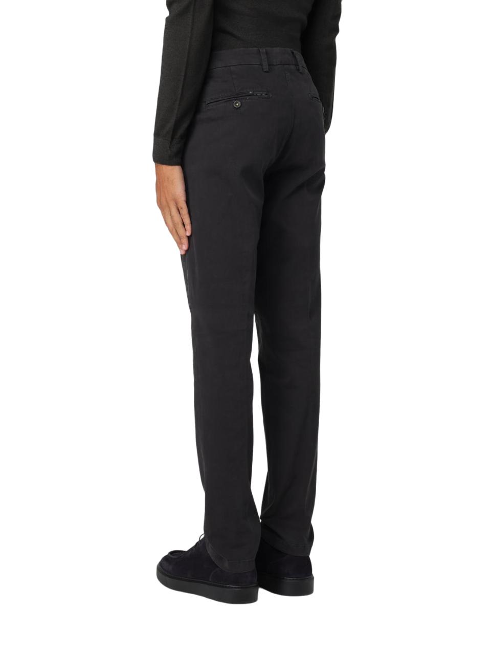 Manuel Ritz pantaloni chino in twill con pinces blu 3732P1428TC-243783 89 MANUEL RITZ 