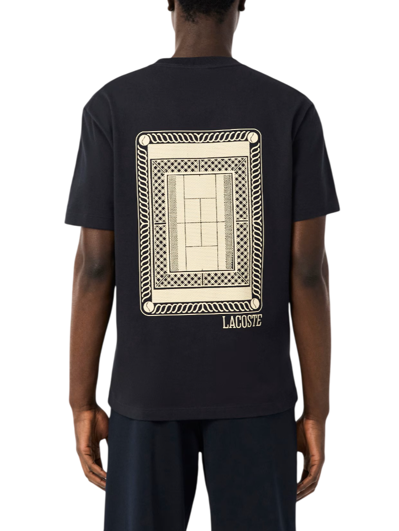 Lacoste T-shirt manica corta uomo nero TH1750 350 LACOSTE 