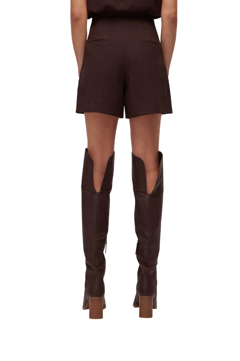 Blugirl shorts donna misto lino con ricami floreali marrone RA6096T8823 P9414 BLUGIRL 