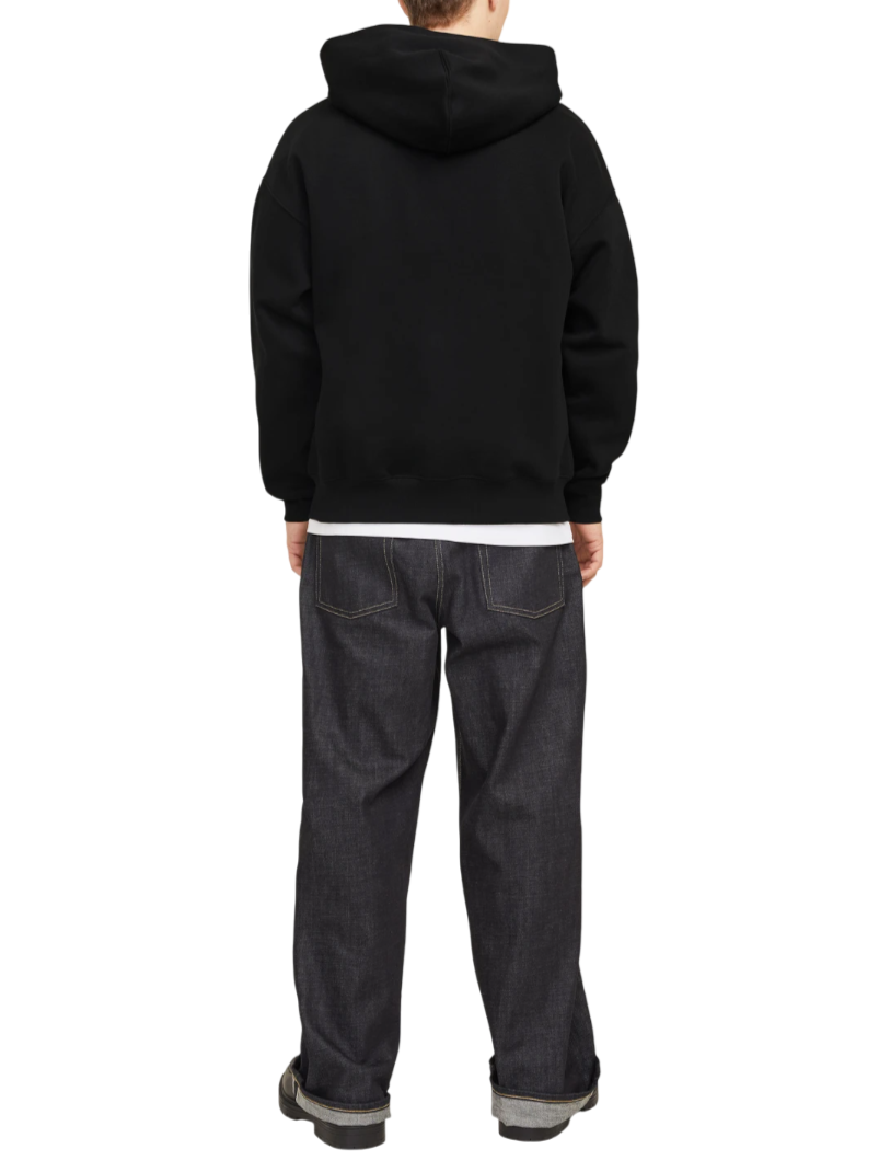 Jack&Jones felpa con cappuccio Urban nero 12268140 BLACK JACK&JONES 