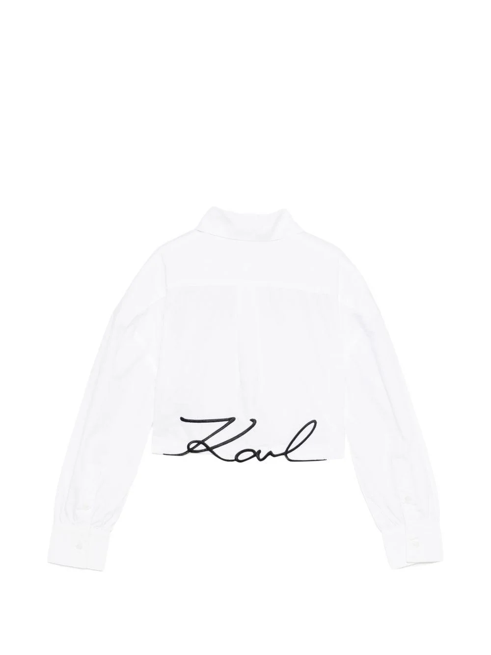 Karl Lagerfeld camicia bambina crop con tasconi bianco Z31117 BIANCO KARL LAGERFELD KIDS 