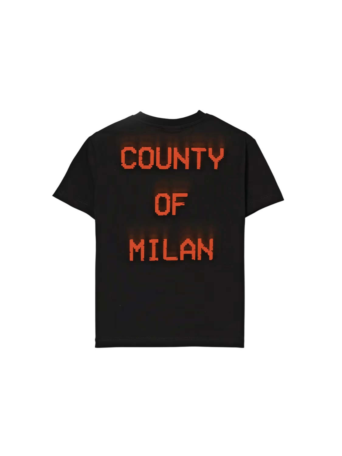 County of Milan T-shirt bambino manica corta stampa iconica nero S6CMJBTH056 110 COUNTY OF MILAN KIDS 
