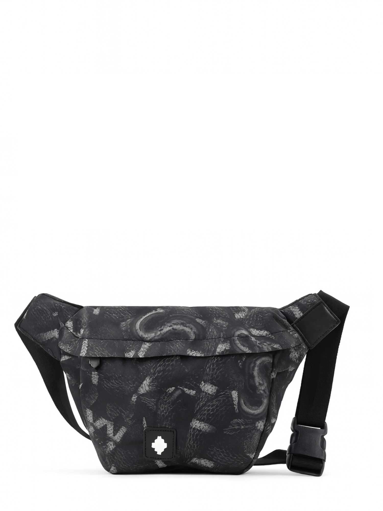 County of Milan marsupio in nylon stampa snake nero COMAF250153 BLACK SNAKES COUNTY OF MILAN 