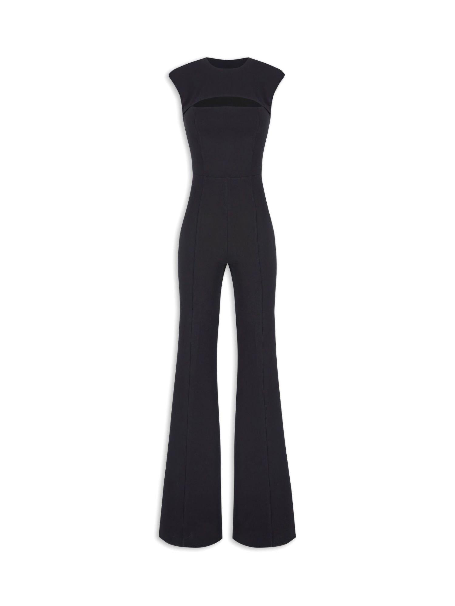 Aniye By tuta jumpsuit lunga Ivy in crepe nero 181463 00336 ANIYE BY 