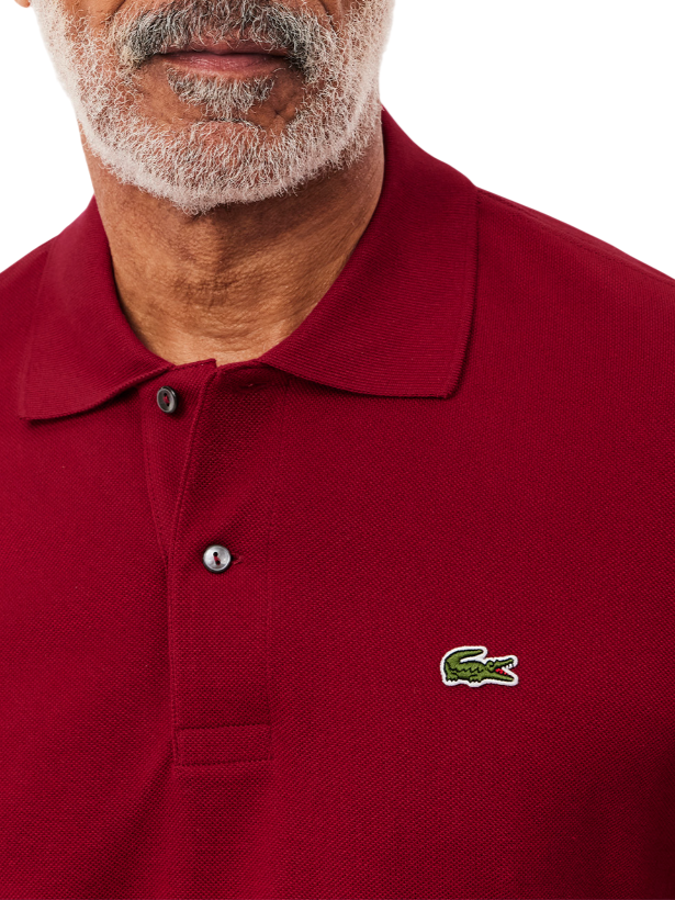 Lacoste polo manica corta 12.12 in piquè rosso scuro 1212 476 LACOSTE 