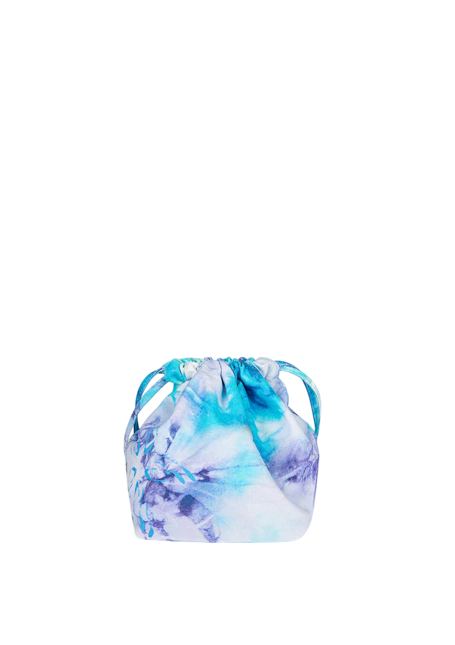 Me Fui pochette con coulisse in fantasia celeste viola MA25-A065 X31 ME FUI 