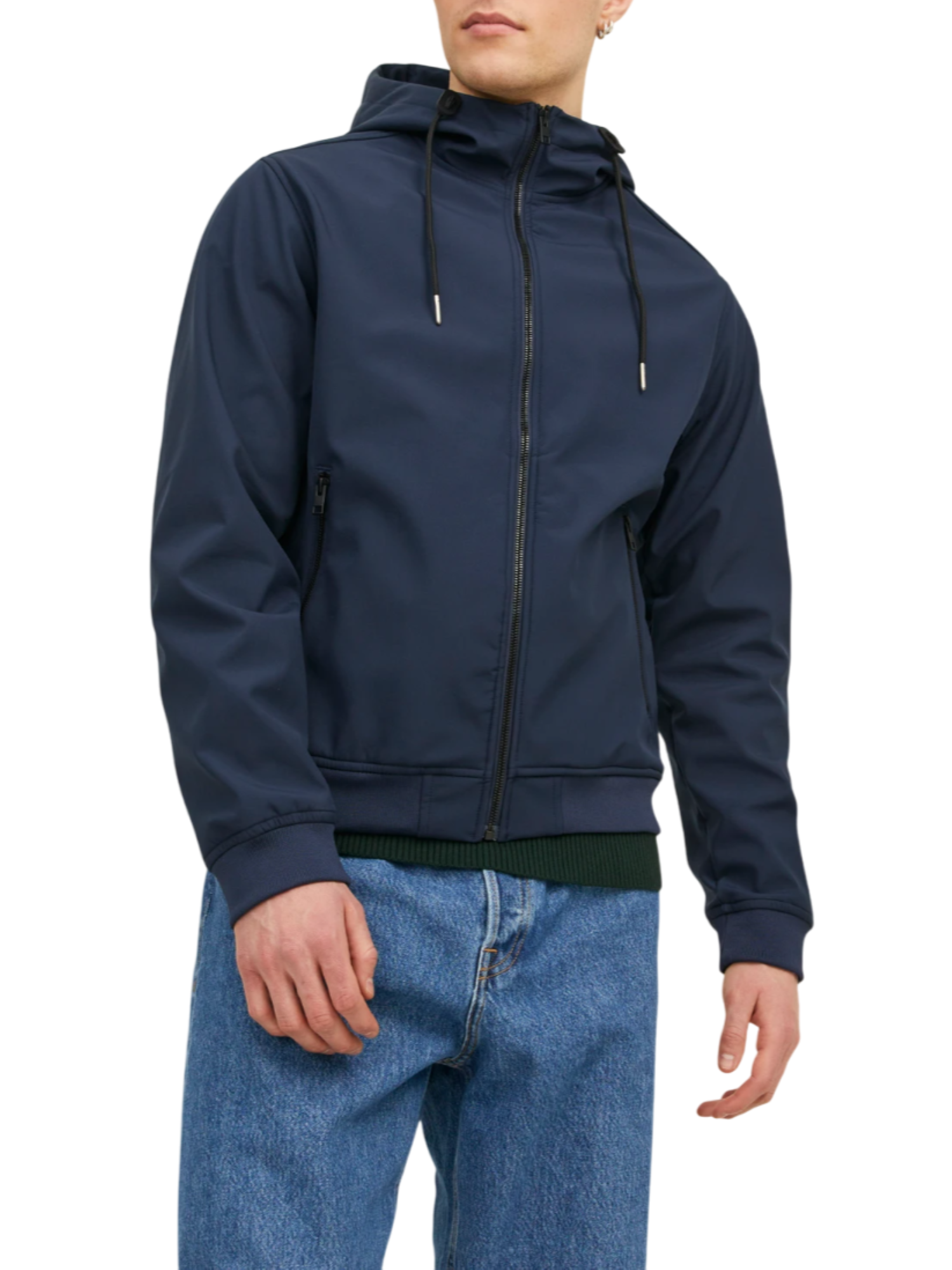 Jack&Jones giubbino uomo con cappuccio blu 12236300 NAVY BLAZER JACK&JONES 