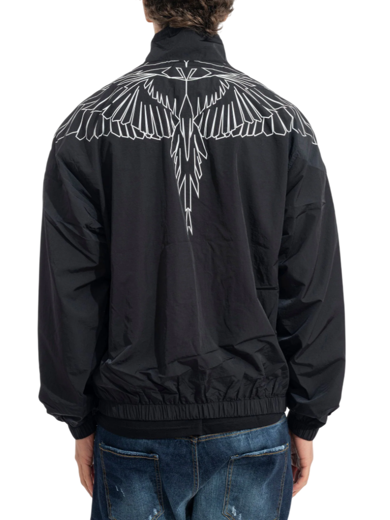 County of Milan giubbino uomo in nylon stampa iconica nero CMMAJK075 110 COUNTY OF MILAN 