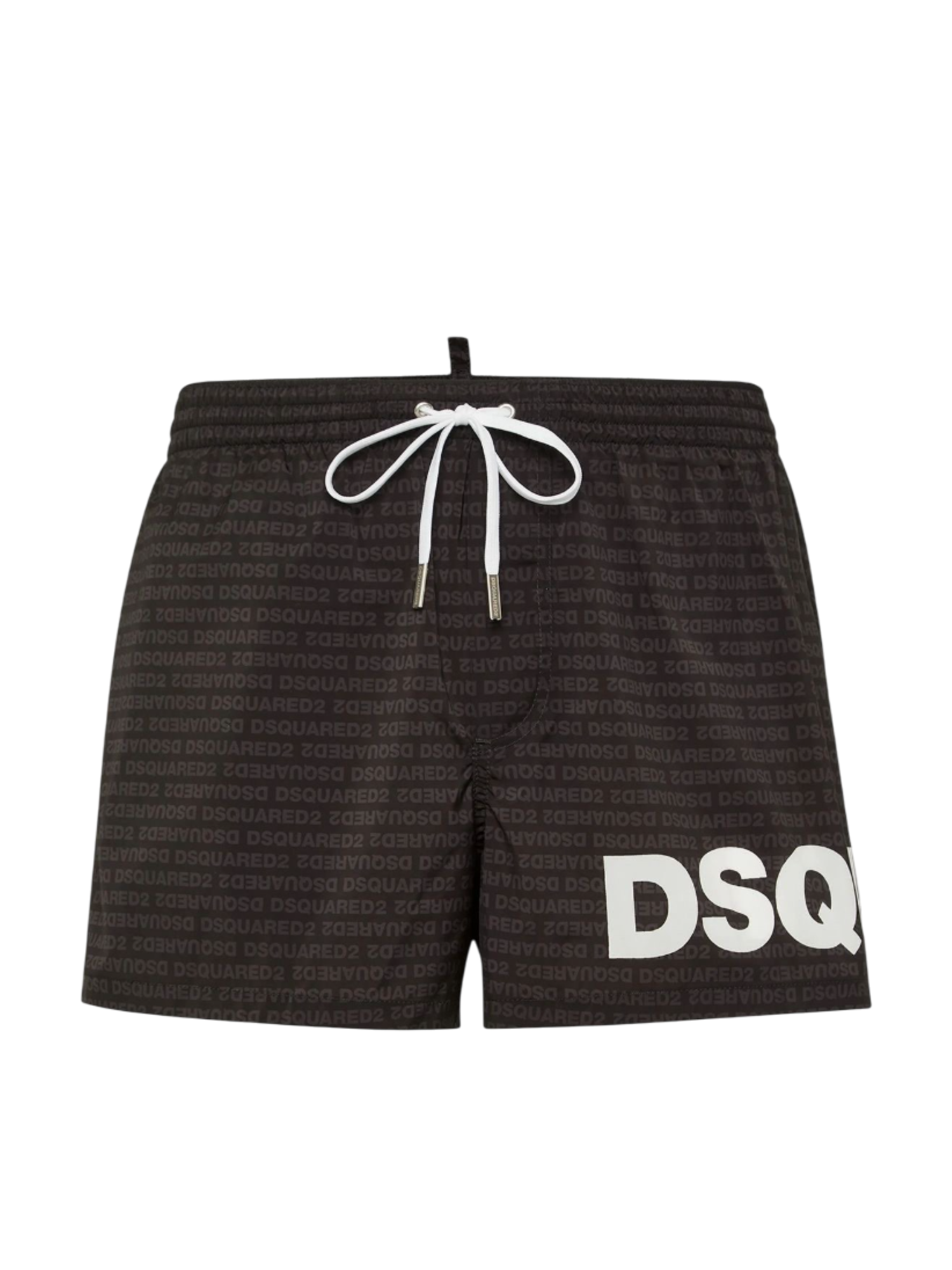 Dsquared2 boxer mare con logo all over nero D7B5C5950 BLACK-WHITE DSQUARED2 
