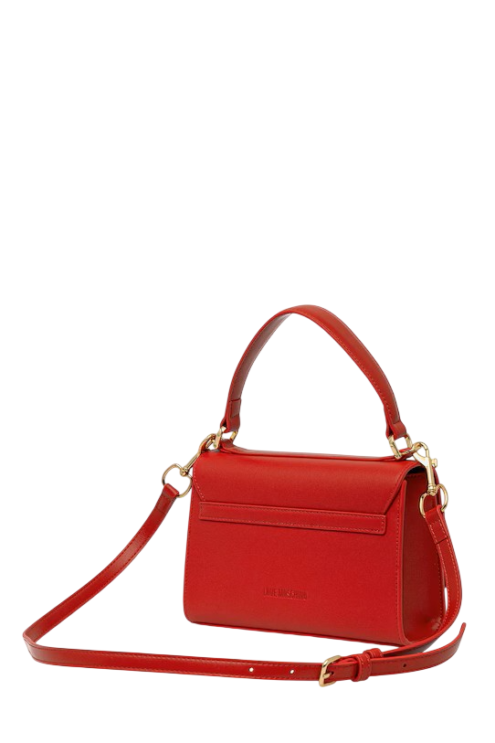 Love Moschino borsa a mano con placca logo Heart rosso JC4146PP1O-L16 50A MOSCHINO LOVE 