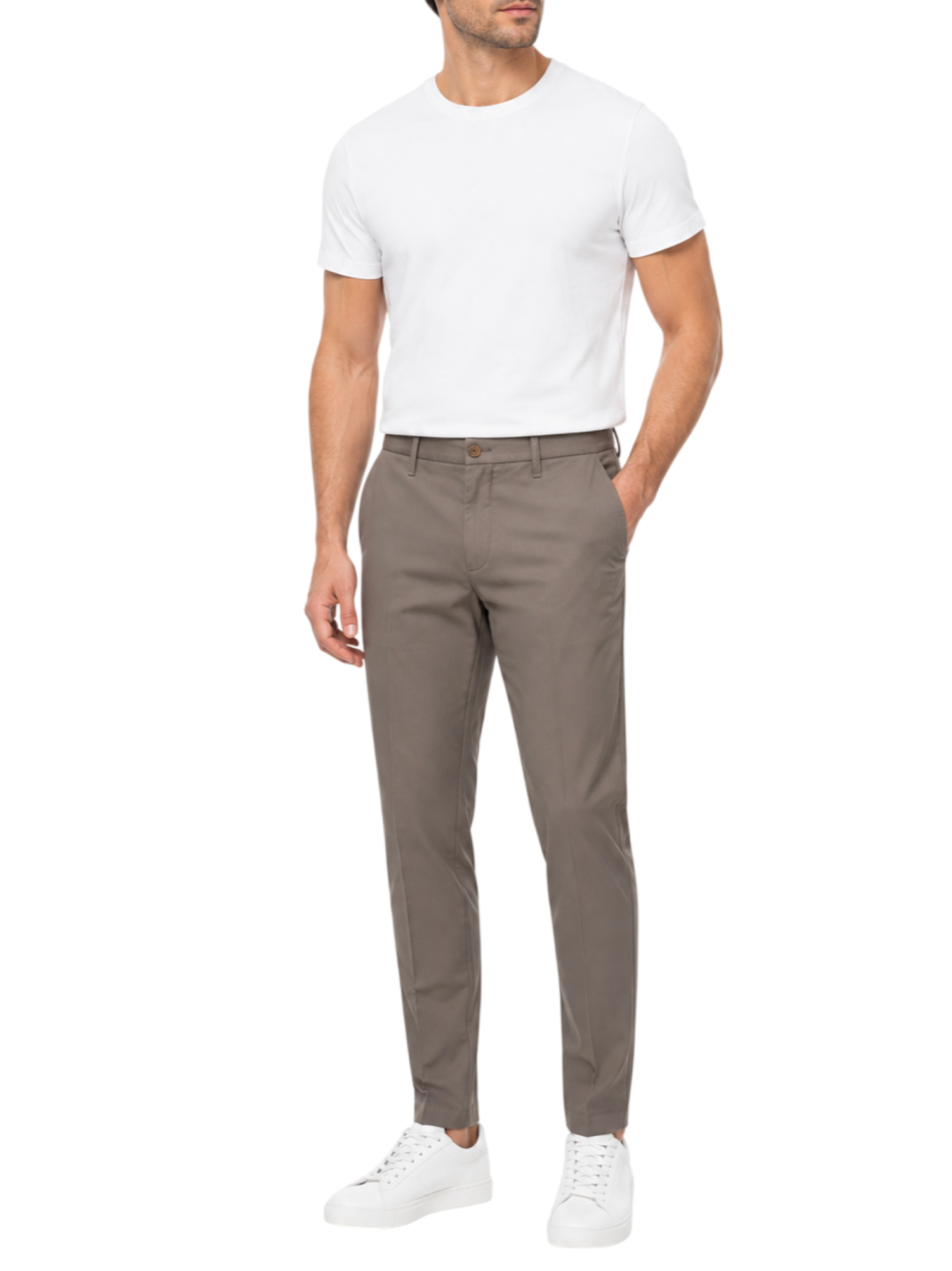 Rar pantaloni uomo in  tessuto operato misto lino tortora BOCCI-226033 PAVE RAR 