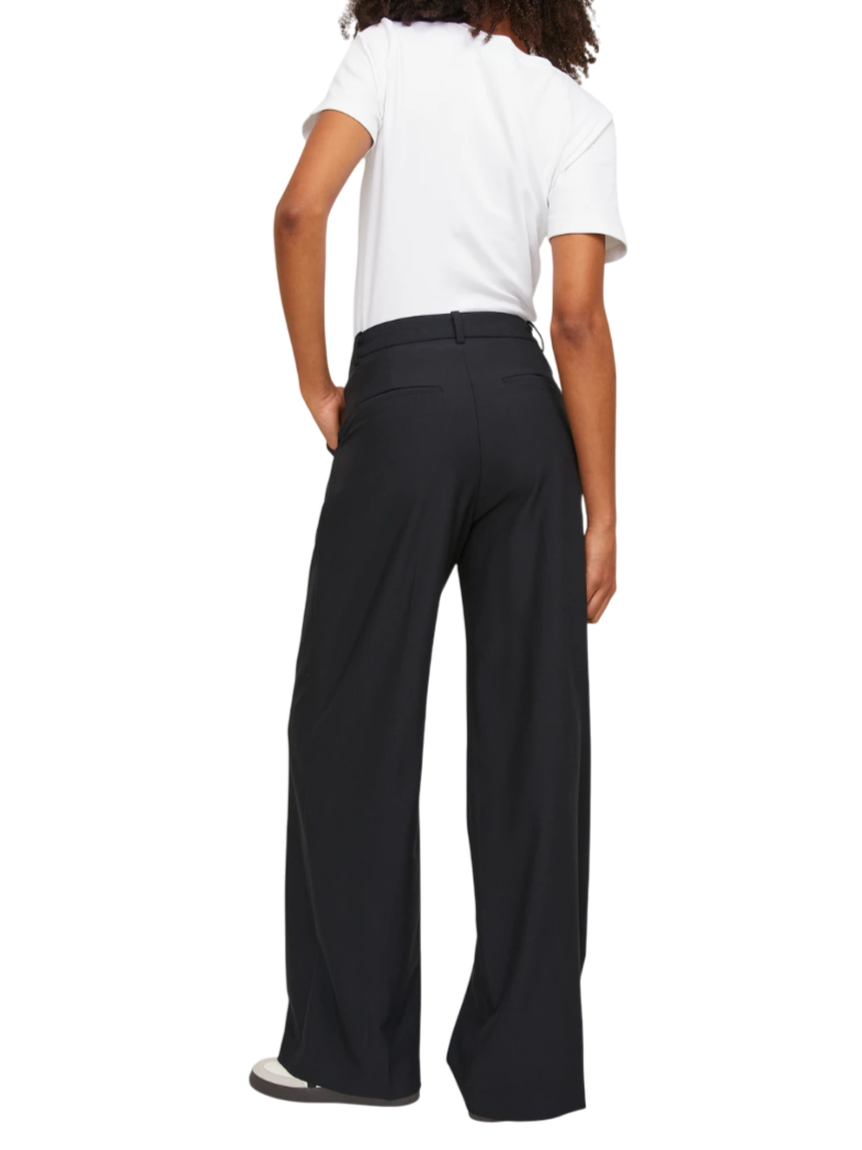 Jjxx pantaloni donna vita alta con pinces nero 12248958 BLACK JJXX 