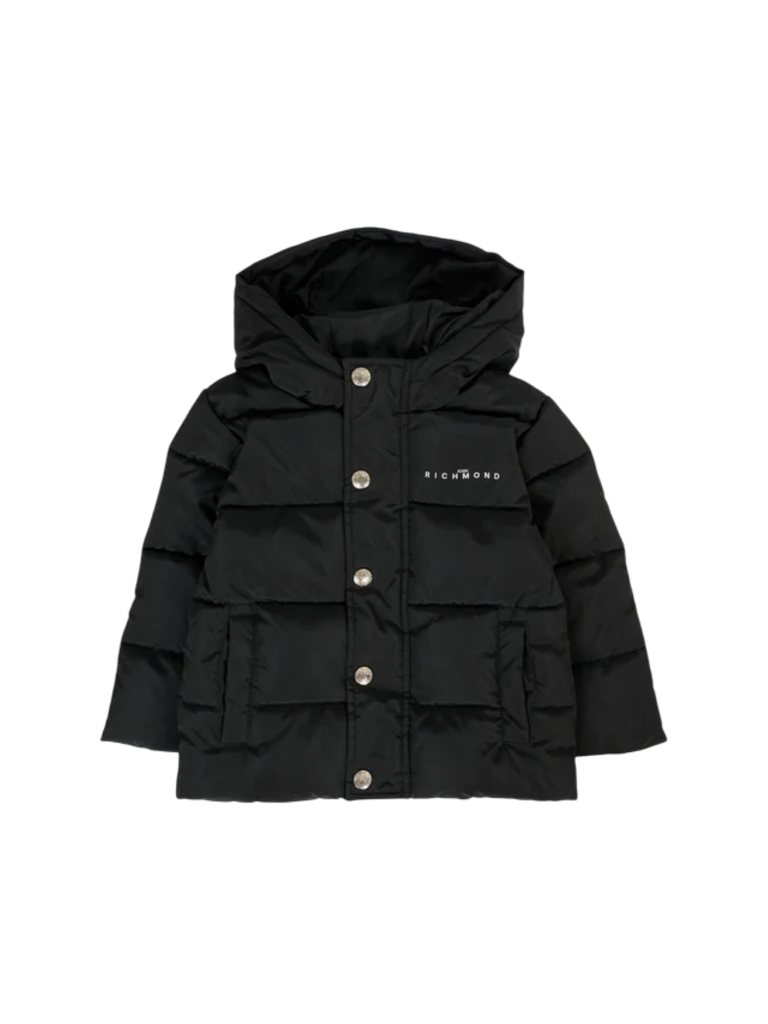 John Richmond piumino con cappuccio neonato nero RIA25011PI BLACK John RICHMOND 