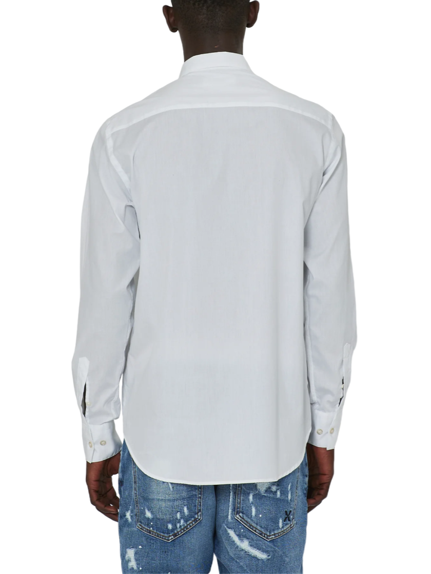 John Richmond camicia manica lunga Liddo in cotone bianco UMP24230CA WHITE John RICHMOND 
