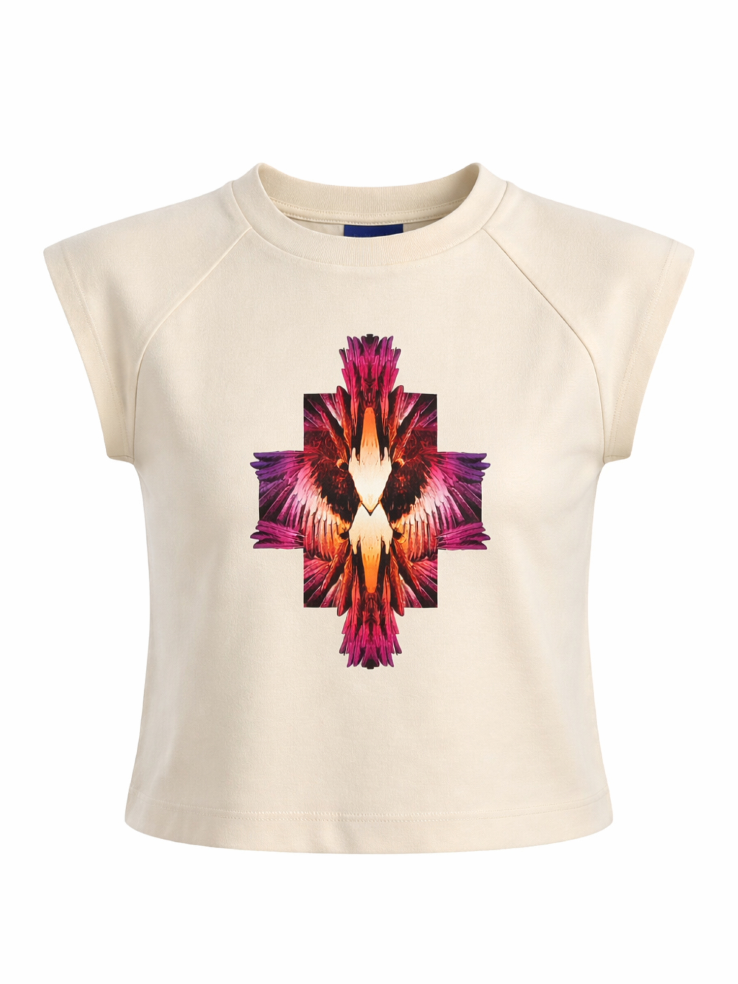 County of Milan T-shirt bambina con stampa iconica panna S6CMJGTH086 412 COUNTY OF MILAN KIDS 