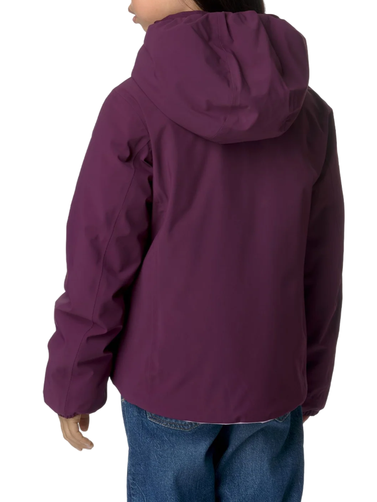K-WAY piumino con cappuccio p.lily viola K71339W ATE K-WAY 