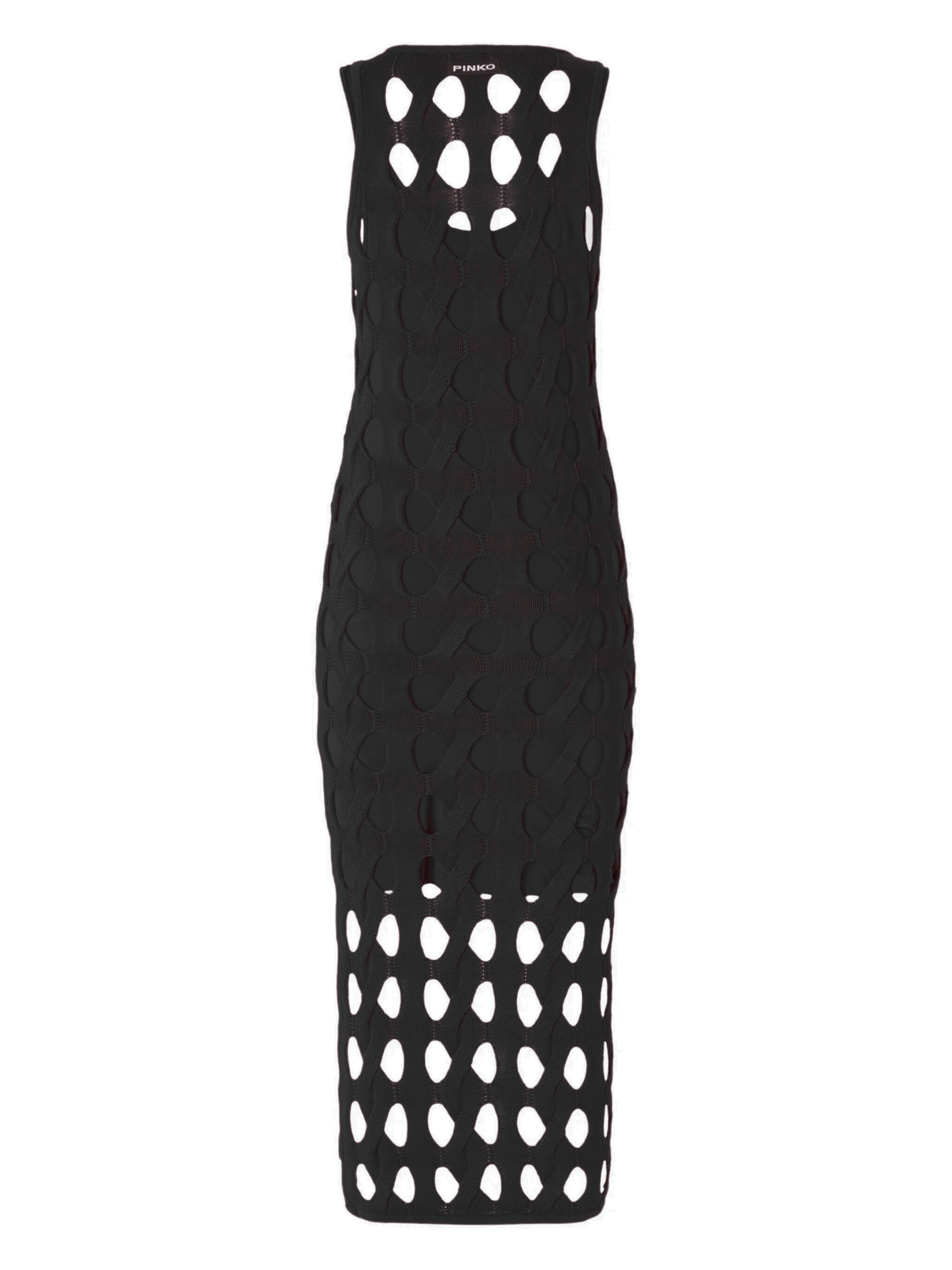 Pinko abito Allan in maglia traforata nero 105190-A2LW Z99 PINKO 