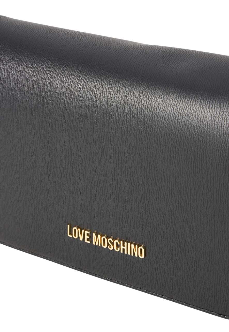 Love Moschino borsa a spalla in ecopelle martellata nero JC4373PP0N-KF0 000 MOSCHINO LOVE 