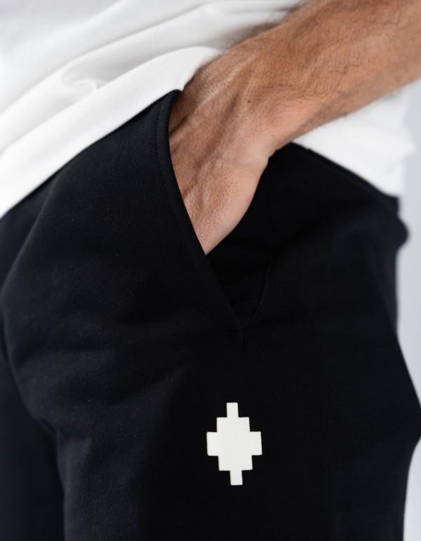 County of Milan pantaloni uomo con stampa iconica nero CAMAFP026 110 COUNTY OF MILAN 