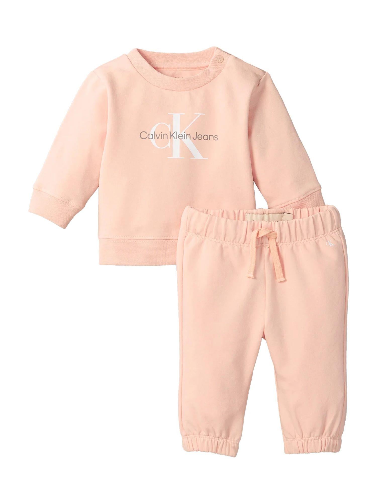 Calvin Klein Jeans completo in felpa neonata rosa IN0IN00017 TGI Calvin Klein Jeans 