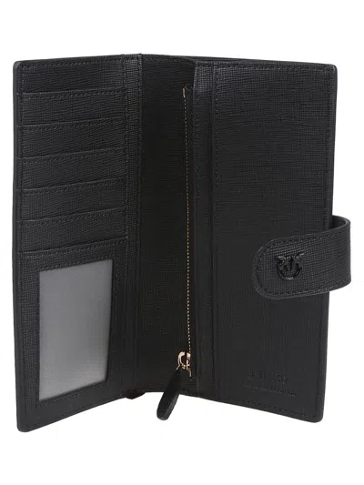 Pinko portafogli in pelle saffiano Continental nero 104354-A29P Z99B PINKO 