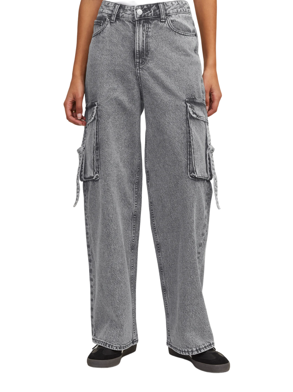 Jjxx jeans cargo gamba larga lavaggio grigio 12267831 GREY DENIM JJXX 