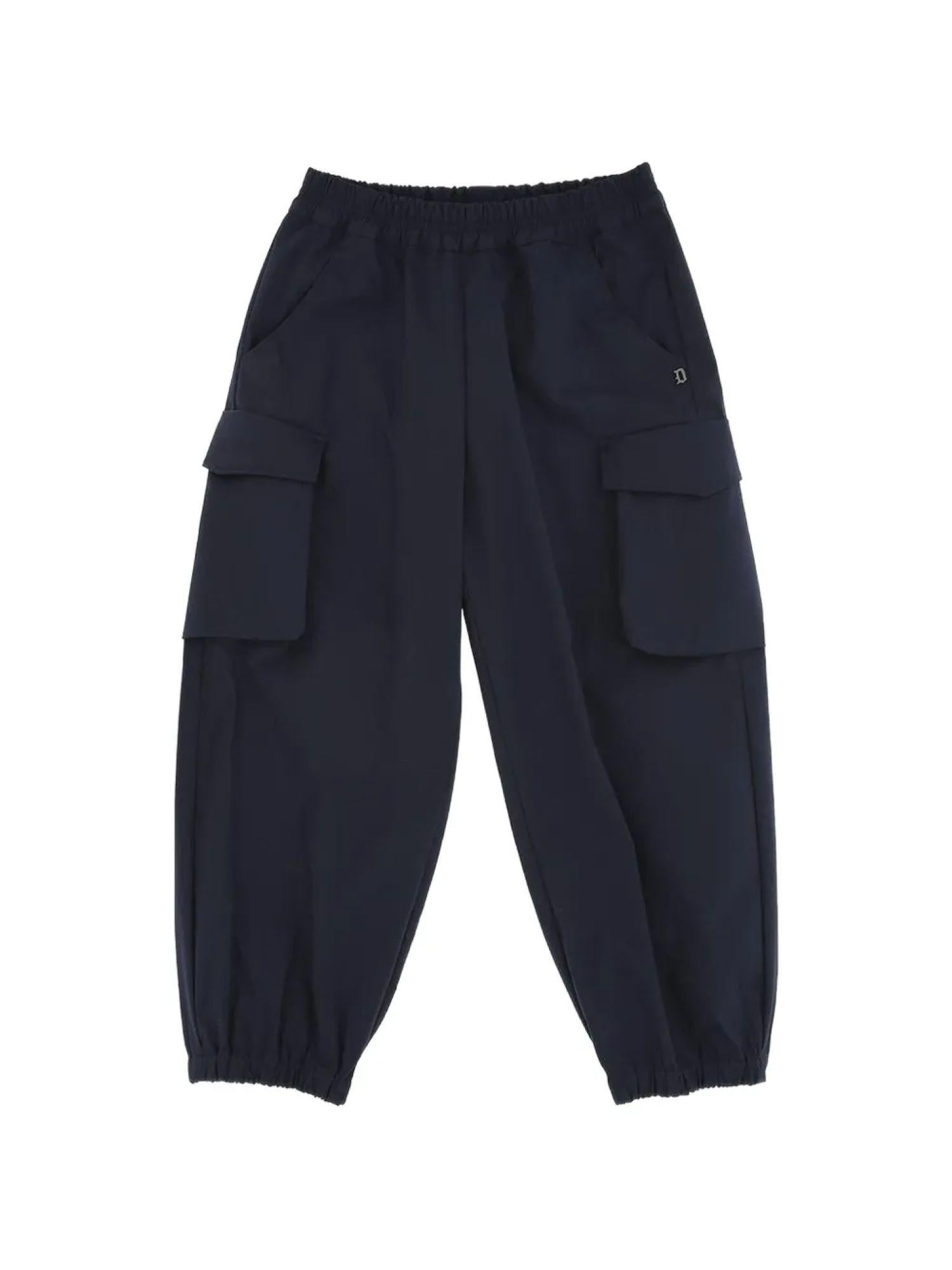 Dondup pantaloni cargo bambino in cotone blu DMPA1850CA032 4005 DONDUP 