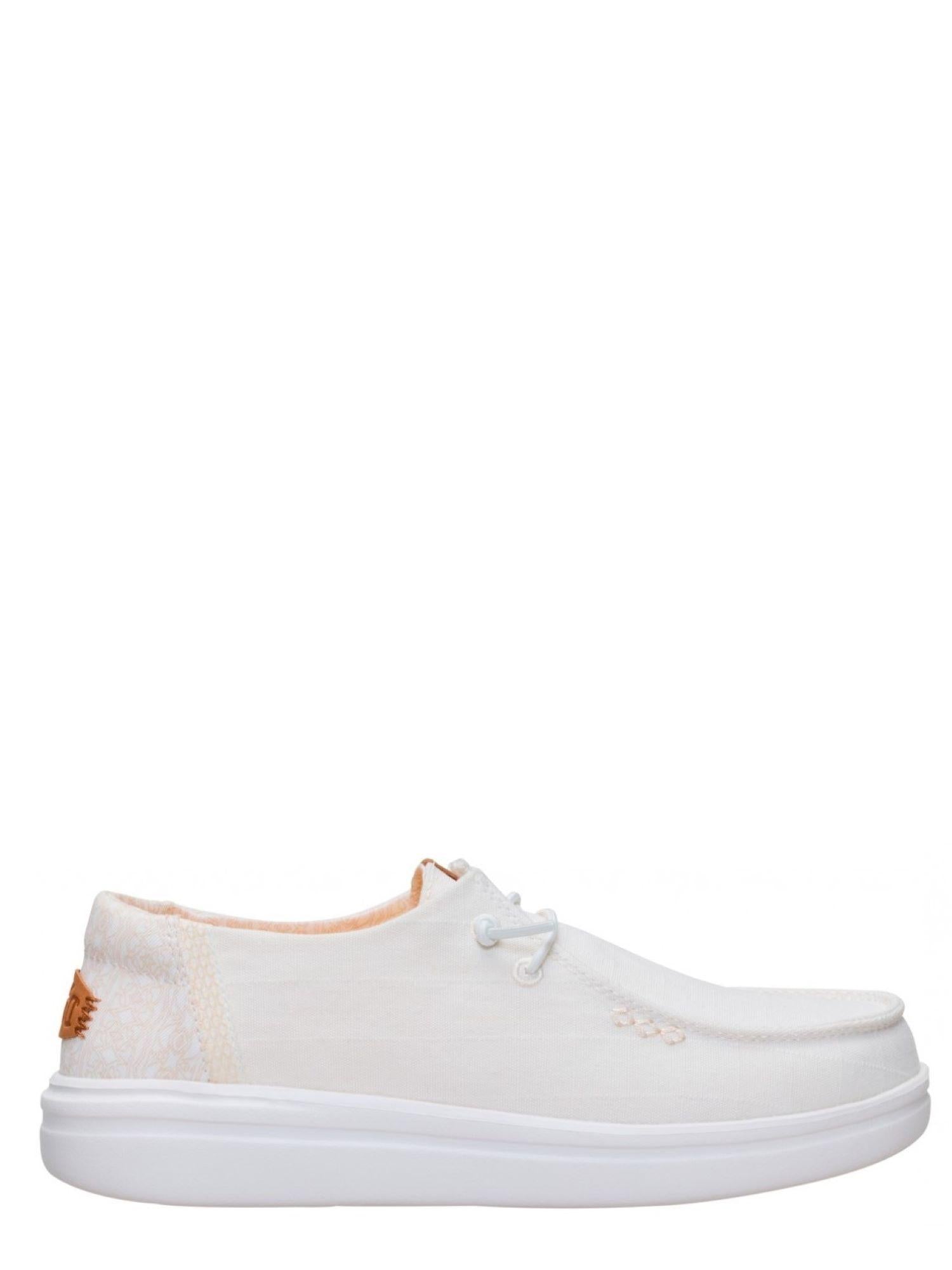 Hey Dude mocassino donna Wendy Rise Chambray Grid panna 45274 1WQ HEY DUDE 