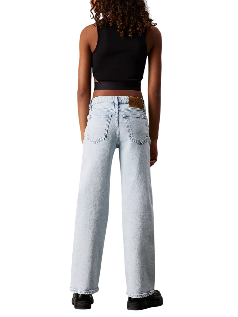 Calvin Klein Jeans top in tessuto stretch con banda logata nero IG0IG02869 BEH Calvin Klein Jeans 